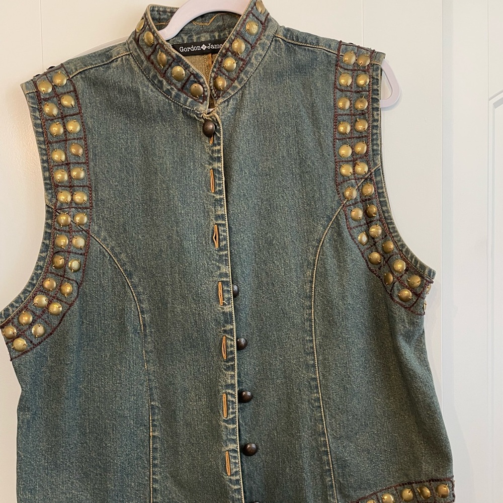 Gordon James XL denim vest
